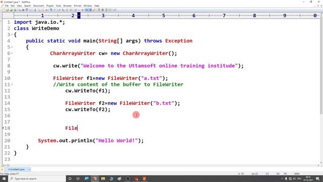Write common data to multiple files using java | java program to write common data to multiple file смотреть онлайн