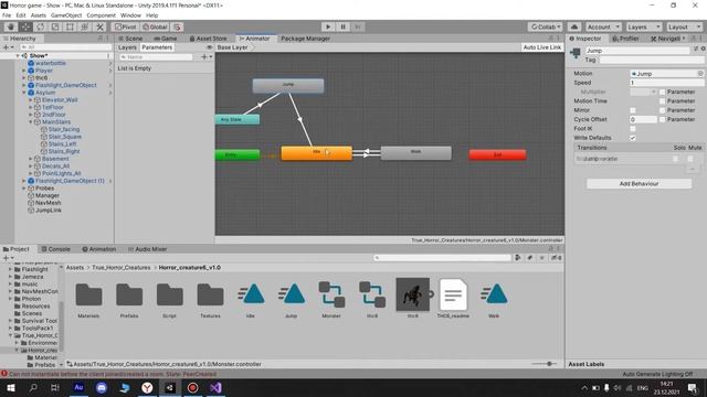 Horror на Unity ч4(NavMesh, анимации, движение врага) смотреть онлайн