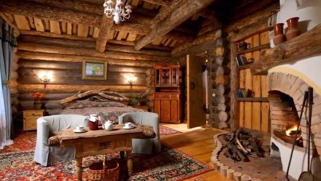 Уютный деревенский интерьер в русском стиле смотреть онлайн