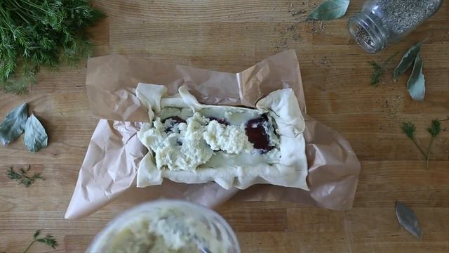 Вкусный пирог с картофелем и белыми грибами