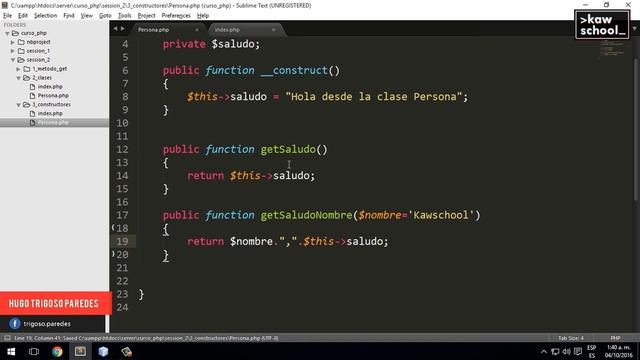 11. Curso de PHP y Mysql desde cero: Contructores(__construct) смотреть онлайн