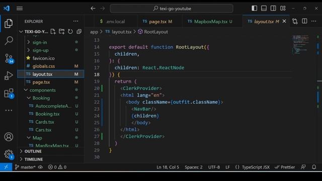 React NextJs 13 Taxi Booking App : NextJs 13, Tailwind Css, Typescript, Mapbox, Stripe | Full Cours