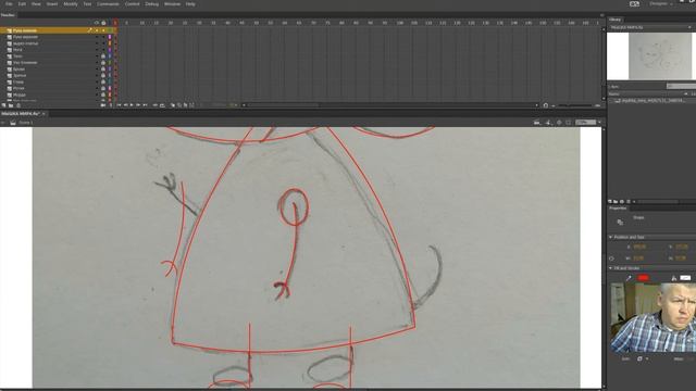 Рисуем мышку Миру в Adobe Animate. смотреть онлайн