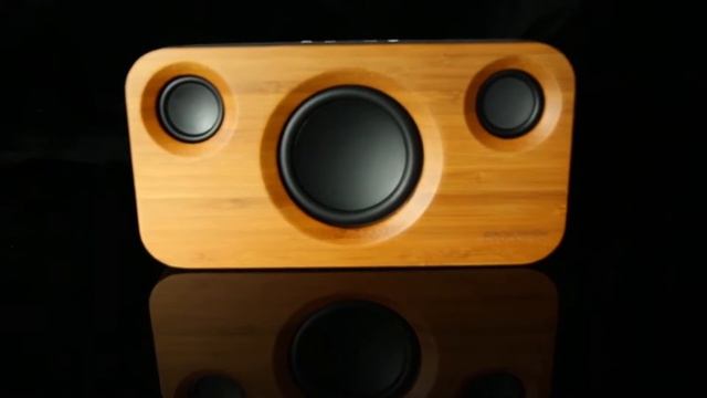 Беспроводная колонка из бамбука с сабвуфером с Aliexpress смотреть онлайн