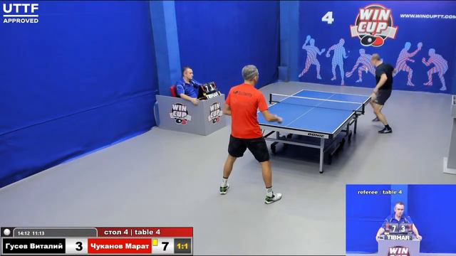 04:25 Гусев Виталий (3:2) Чуканов Марат стол 4 Юг-4 29.01.21 смотреть онлайн