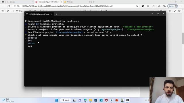 1- connect with Firebase using firebase cli смотреть онлайн