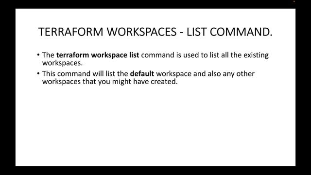 Terraform | Episode 54 | Working with "terraform workspace list" command | Terraform workspaces. смотреть онлайн