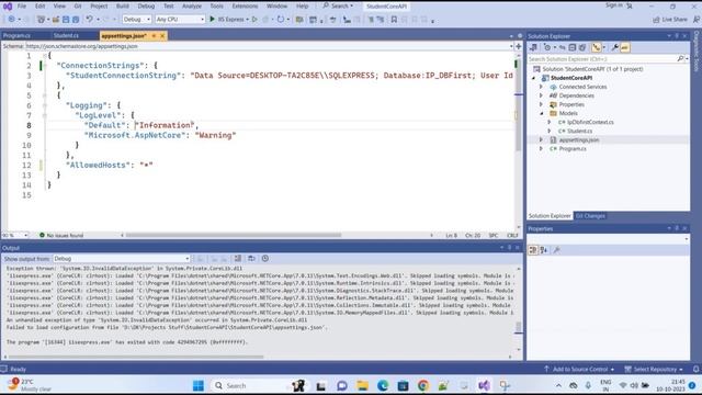 Fixed: failed to load configuration from file... in .NET CORE | ASP.NET Core 7.0 смотреть онлайн