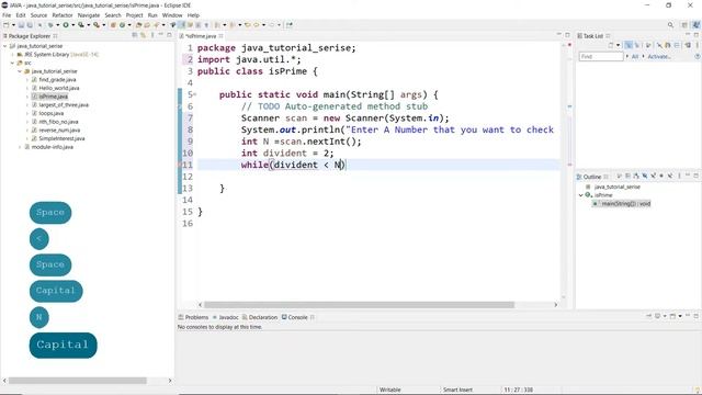 java lecture 8 | | how to find that the given number is prime or not in java. смотреть онлайн