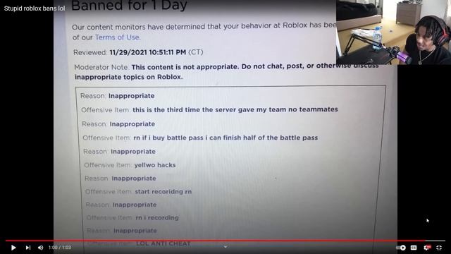 STUPID ROBLOX BANS смотреть онлайн