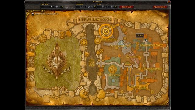 Silvermoon City Hunter Trainer Location, WoW TBC смотреть онлайн