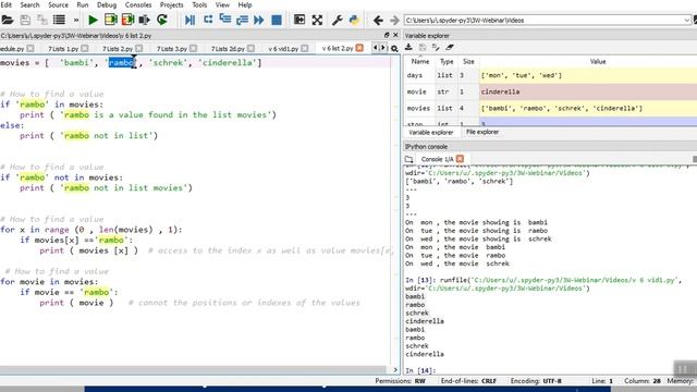 2020 Python Lists: Finding a Value in a List смотреть онлайн