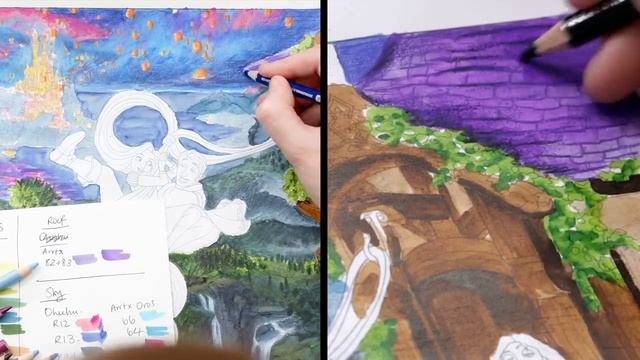 This Disney Coloring Page is HARDER Than it Looks! смотреть онлайн