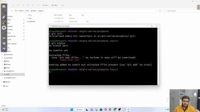 #3 first Git commit (hindi) смотреть онлайн