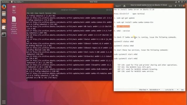 How to install Samba Server on Ubuntu, Install and Configure Samba Ubuntu, Configure Samba on Ubunt смотреть онлайн