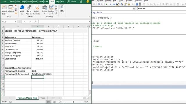 3 Tips for Writing Formulas with VBA Macros in Excel смотреть онлайн