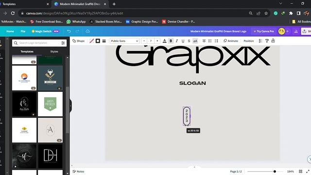 How to use CANVA/How to make logo in CANVA смотреть онлайн