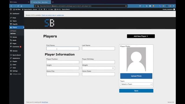Sports Bench | Create a sports WordPress website in just minutes! смотреть онлайн