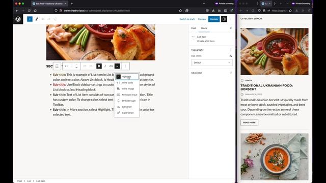 Appetite theme: Step 9 - Reset custom colors set in WordPress editor смотреть онлайн