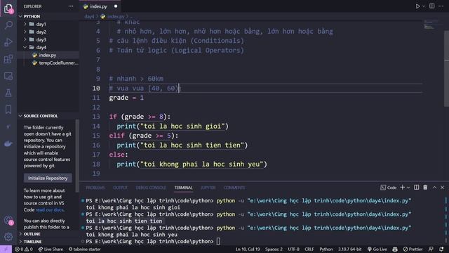 [Python Bài 4] Câu lệnh IF trong python giúp bạn như thế nào? смотреть онлайн