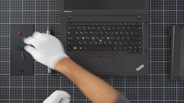 Замена клавиатуры в Lenovo ThinkPad T450 смотреть онлайн