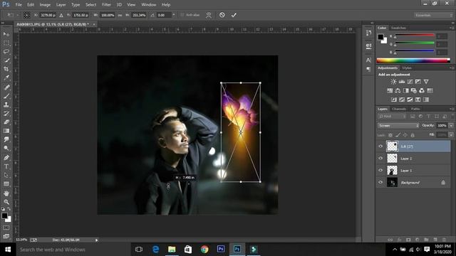How to edit night photo in photoshop with glowing png (photoshop tourtorial 1) photoshop cc/cs6 смотреть онлайн