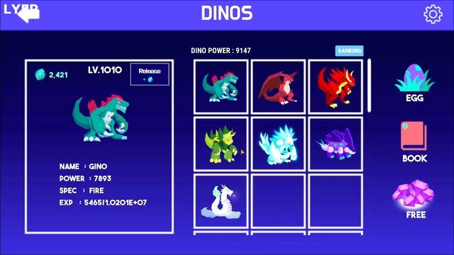 Tap Tap Dino - All Dinos Evolution Max Level смотреть онлайн