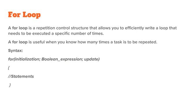 Java Loop Control смотреть онлайн
