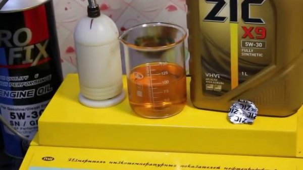Масло ZIC X9 5W-30 проверка CCS при.. -30гр.