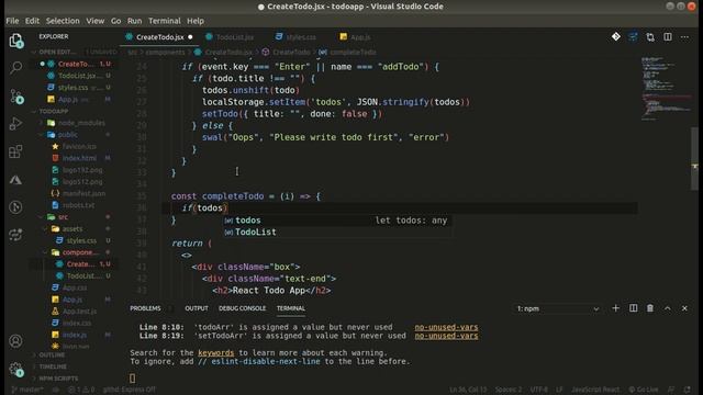 React Todo App - Part 2 | Beginner React Project using Hooks смотреть онлайн