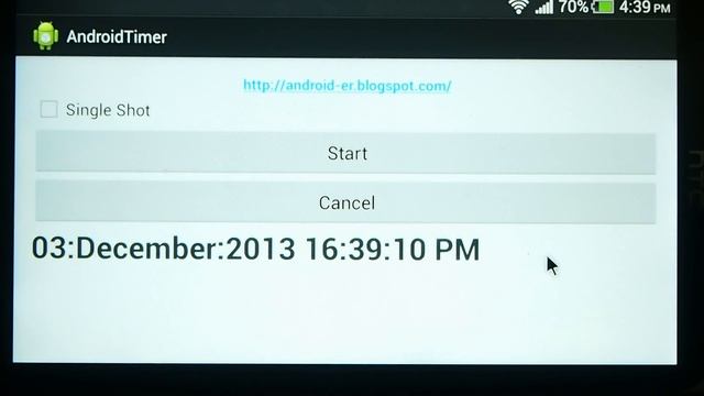 Example of using Timer and TimerTask on Android смотреть онлайн