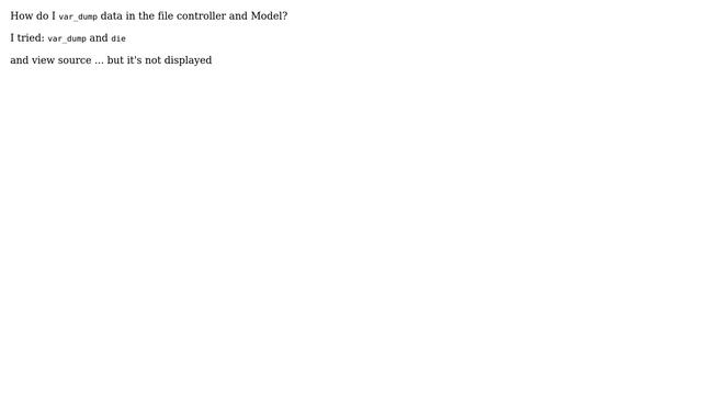 Magento: How to var_dump data in the file controller and Model? смотреть онлайн