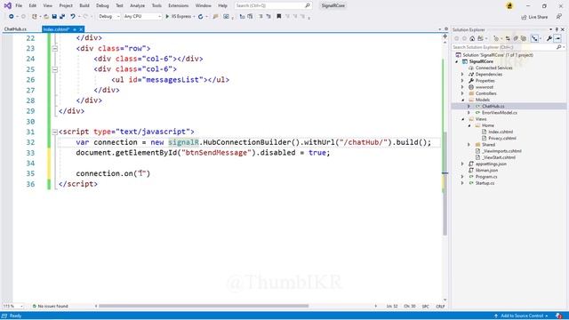 SignalR Chatting Example [Real-Time Programming] | ASP.NET Core смотреть онлайн