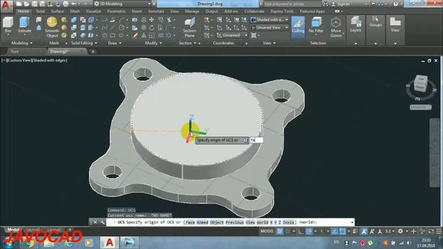 AutoCAD 2019 3D Tutorials Practice смотреть онлайн