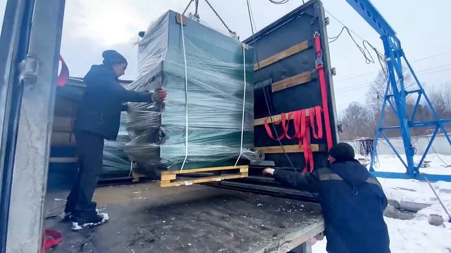 Котлы длительного горения / Отправка твердотопливных котлов в Якутию смотреть онлайн