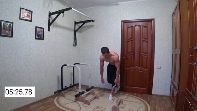 Круговая тренировка-Подтягивания/ отжимания в стойке/ отжимания на брусьях смотреть онлайн