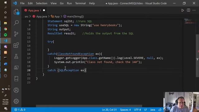 Java to MySQL using Visual Studio Code смотреть онлайн