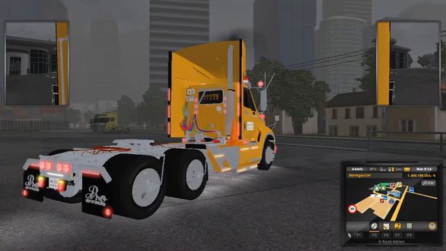 INTERNATIONAL PROSTAR + TRAILER CON ANIMACION PARA ETS2 1.22 смотреть онлайн