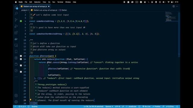 How to Merge or flatten an array of arrays with Javascript in 3 MINUTES смотреть онлайн