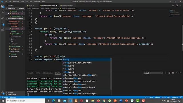 MERN (MongoDb, Express, React, Nodejs) CRUD - Backend with GET Endpoint смотреть онлайн