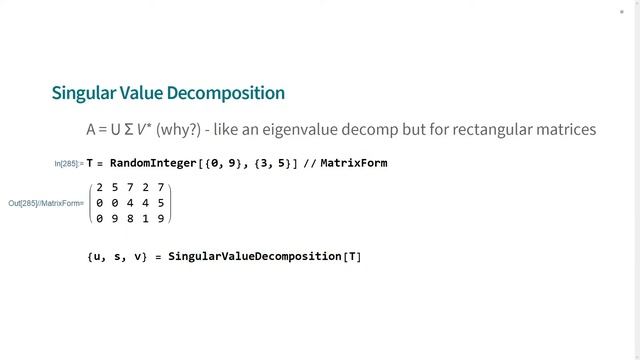 Math 350 - Lecture 13 - More advanced matrix manipulation смотреть онлайн
