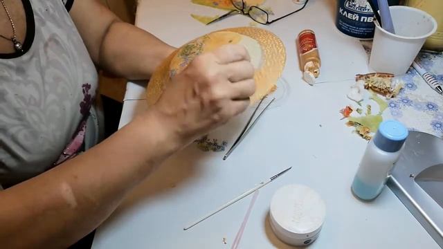 красивый декупаж тарелки