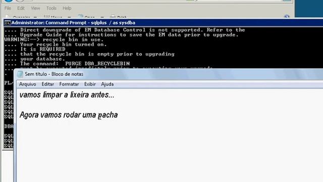 upgrade oracle versão 10G para 11G смотреть онлайн