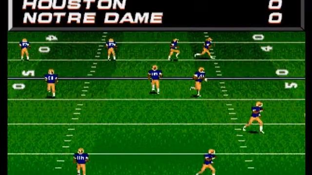 College Football USA 97 (Sega Genesis) Houston vs Notre Dame смотреть онлайн