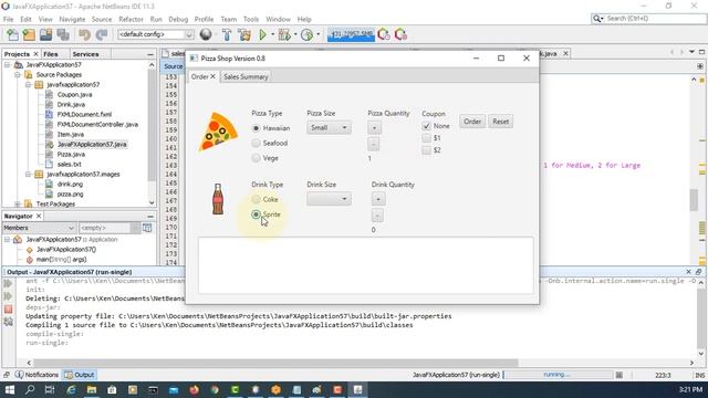 JavaFX 8 App - Pizza Shop with Code #8 смотреть онлайн