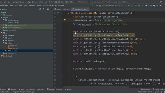 How to Convert Website into Android App: Desktop Mode in WebView |Android Studio | Android Tutorial смотреть онлайн