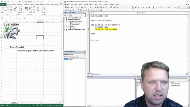 How to Loop through Sheets in a Workbook in Excel VBA (Macros) - Code Included смотреть онлайн
