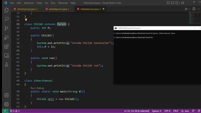 Inheritance in Java (Hierarchical Inheritance) смотреть онлайн