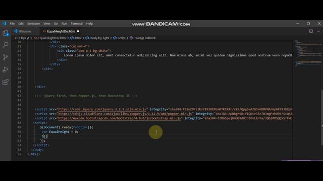 How To Make Equal Height DIV using JQUERY || BPS смотреть онлайн