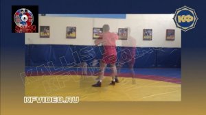 Техника борьбы самбо. Подсечка изнутри 2. kfvideo.ru
